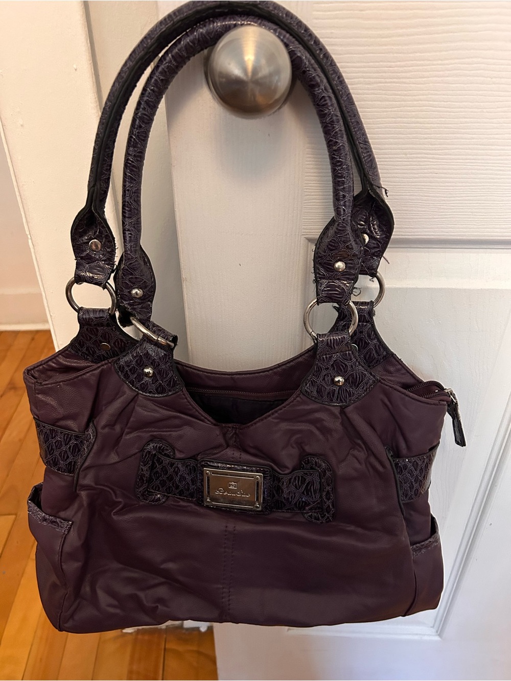 BEAUSAC Women's Purple Tote Handbag - Stylish Everyday Carry